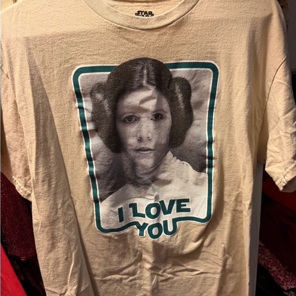 Leia “I Love You” T-shirt, size L.